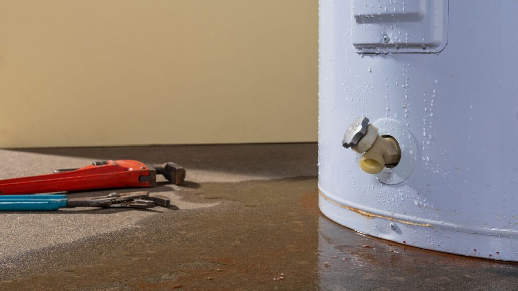 Leaking water heater
